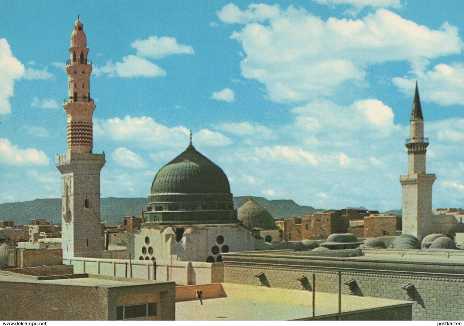 ÄLTERE POSTKARTE THE GREEN DOME MEDINA Saudi Arabia Medina Cpa Ansichtskarte Postcard AK - Saudi-Arabien