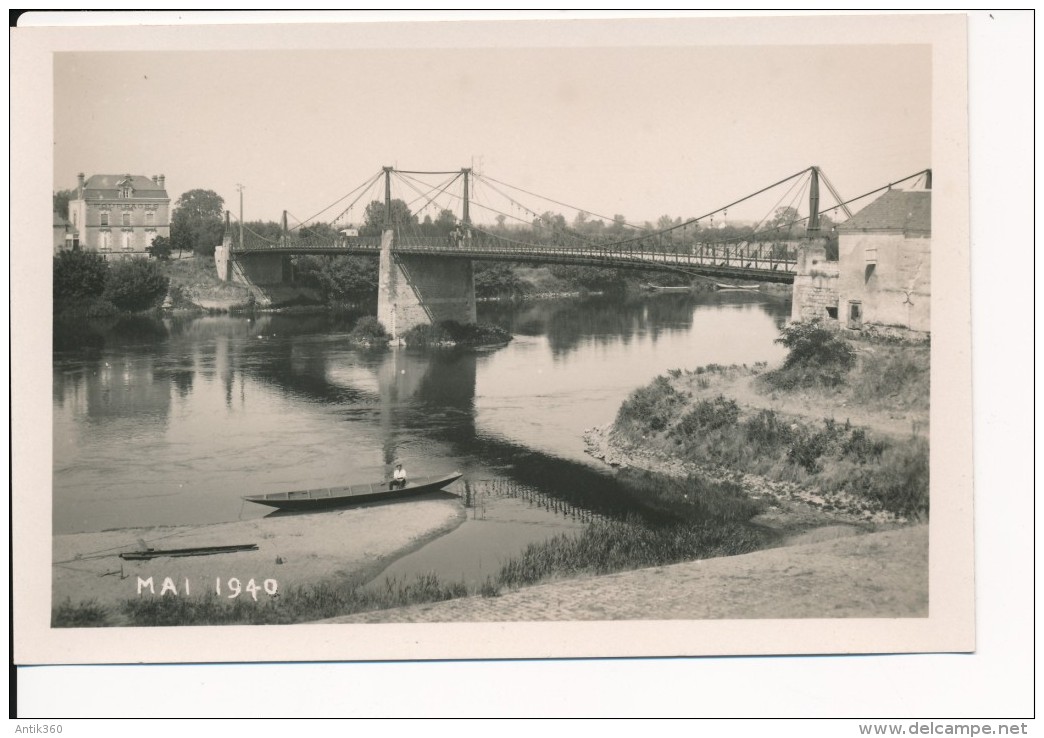 Série De 6 Photos Anciennes Pont De Chalonnes Sur Loire - Lieux