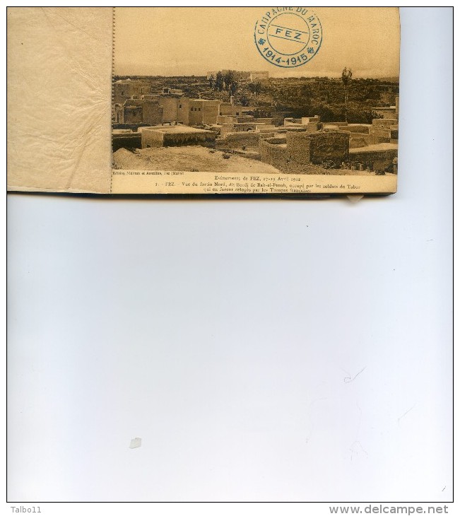 Militaria - Carnet Complet De 20 Cartes - Vues Des Conséquences De La Sédition De Fez - 17 Au 19 Avril 1912 - Fez (Fès)