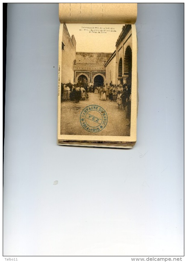 Militaria - carnet complet de 20 cartes - Vues des conséquences de la sédition de Fez - 17 au 19 avril 1912