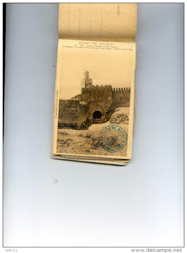 Militaria - carnet complet de 20 cartes - Vues des conséquences de la sédition de Fez - 17 au 19 avril 1912