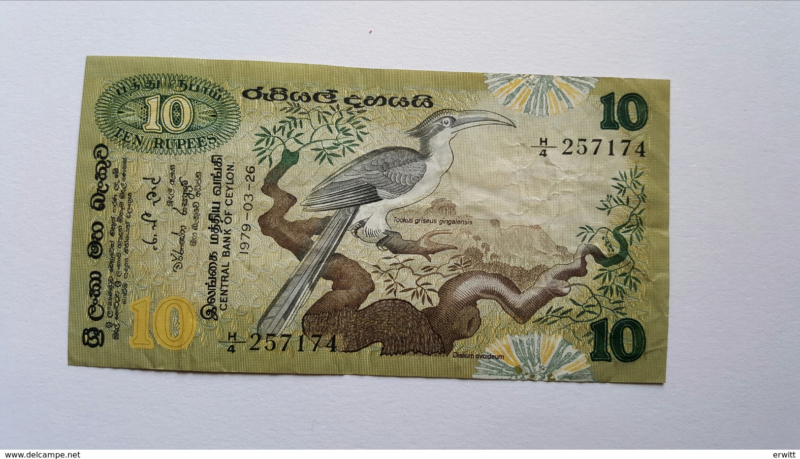 SRI LANKA (CEYLON) 10 RUPEES 1979 - Sri Lanka