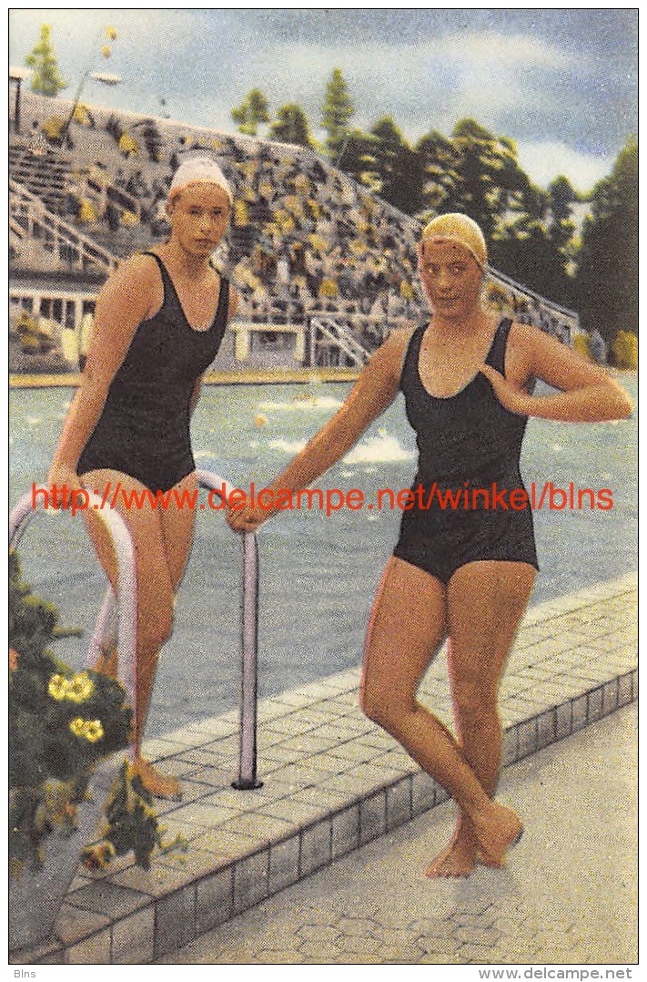 Ragnhild Hveger En Grethe Andersen - Natation