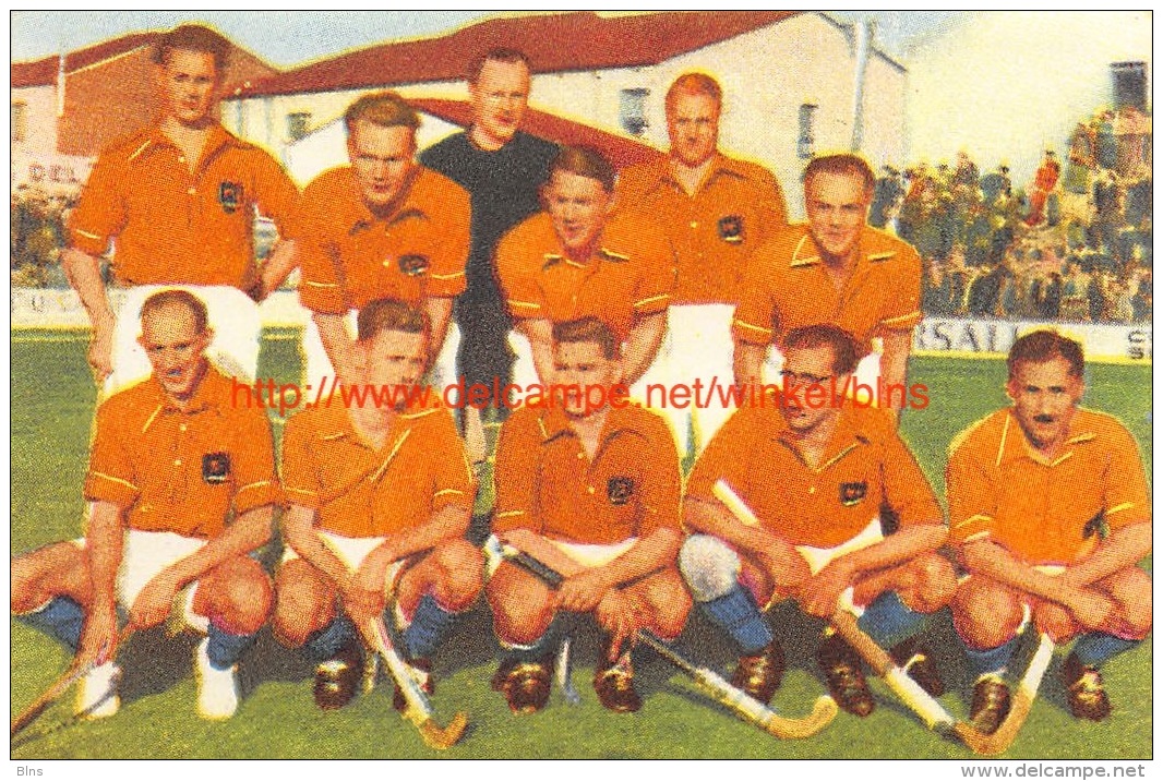 Het Nederlands Hockey-elftal Uit De Glorieperiode 1946-1952 - Tarjetas