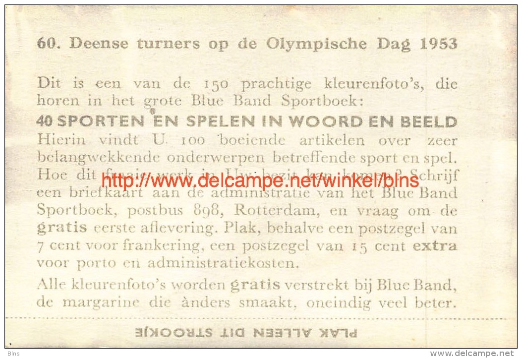 Deense Turners Op De Olympische Dag 1953 - Trading Cards