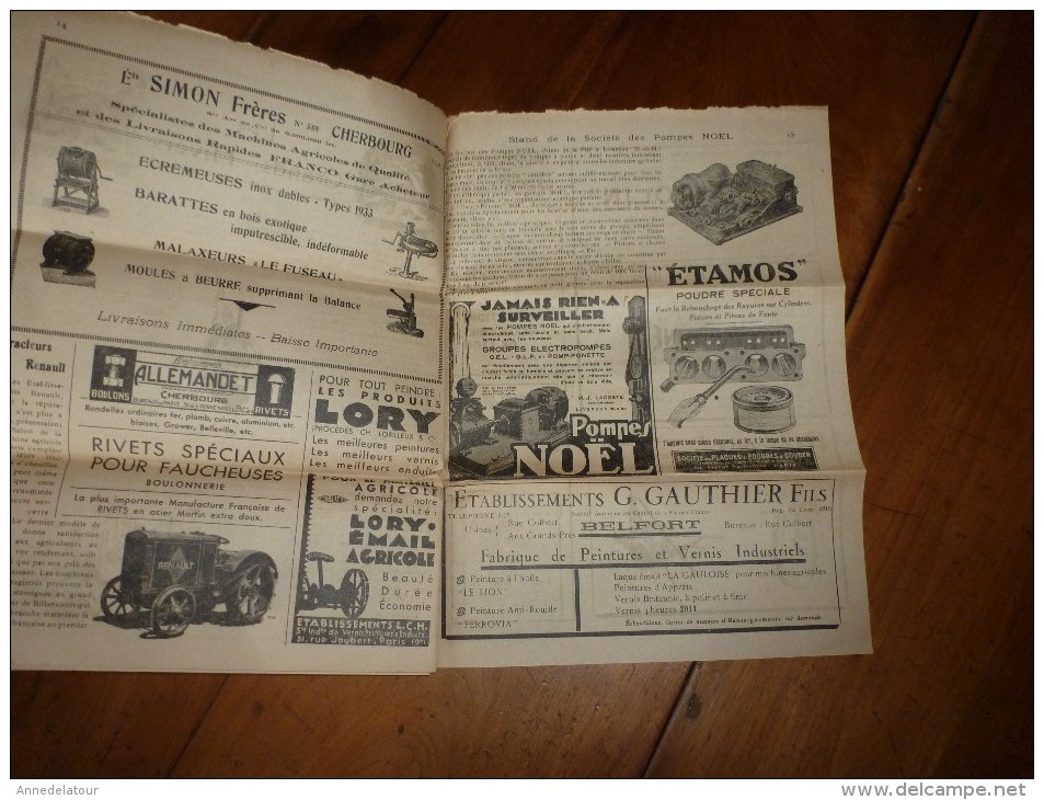 rare revue commerciale  "Dollé"   Mars 1933 LES CONSEILLERS SAISONNIERS :Le 12e Salon de la Machine Agricole ; etc