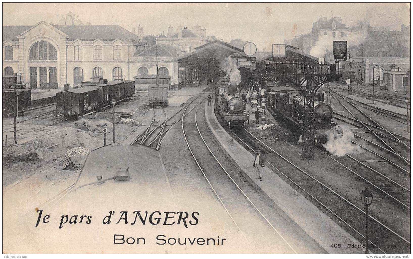 Angers      49     Gare  Train  Je Pars - Angers
