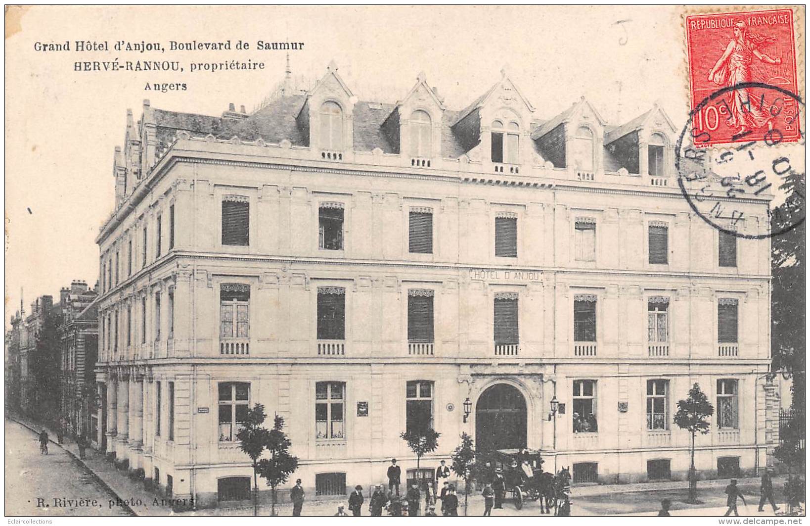 Angers      49        Hotel De L'Anjou .Bd Foch.  Hervé -Rannou Propriétaire - Angers