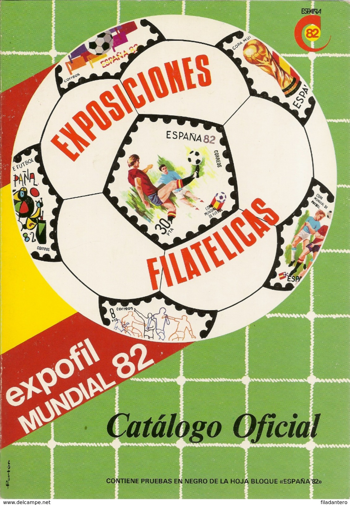 Obra  " Expofil Mundial'82 " Catalogo De Todas Las Series  Con Pruebas Oficiales - Philatelie Und Postgeschichte