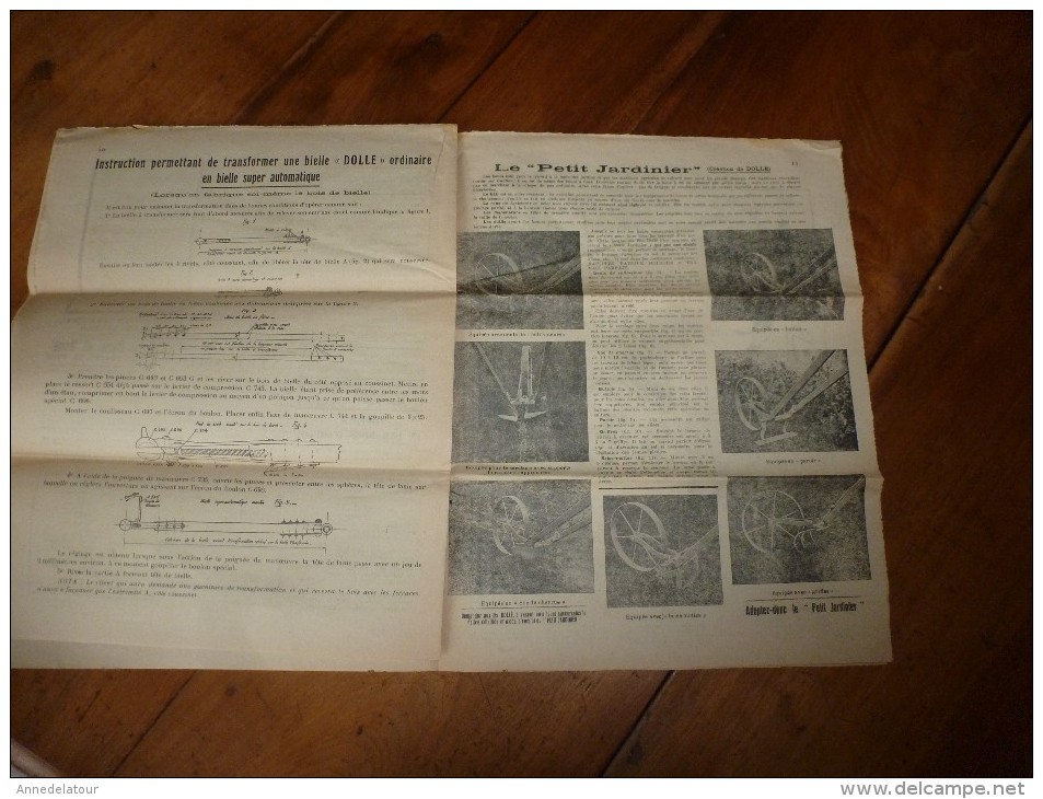 rare revue commerciale  "Dollé"   Mars 1936 --->LES CONSEILLERS SAISONNIERS :Les roulements à billes, Pour transformer