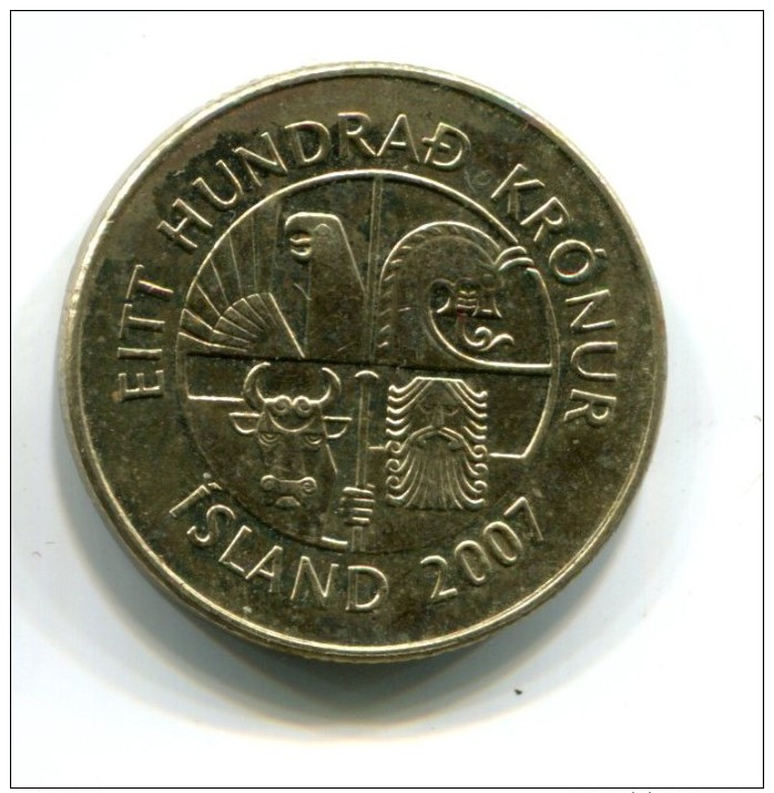 2007 Iceland 100 Kronur Coin - Iceland