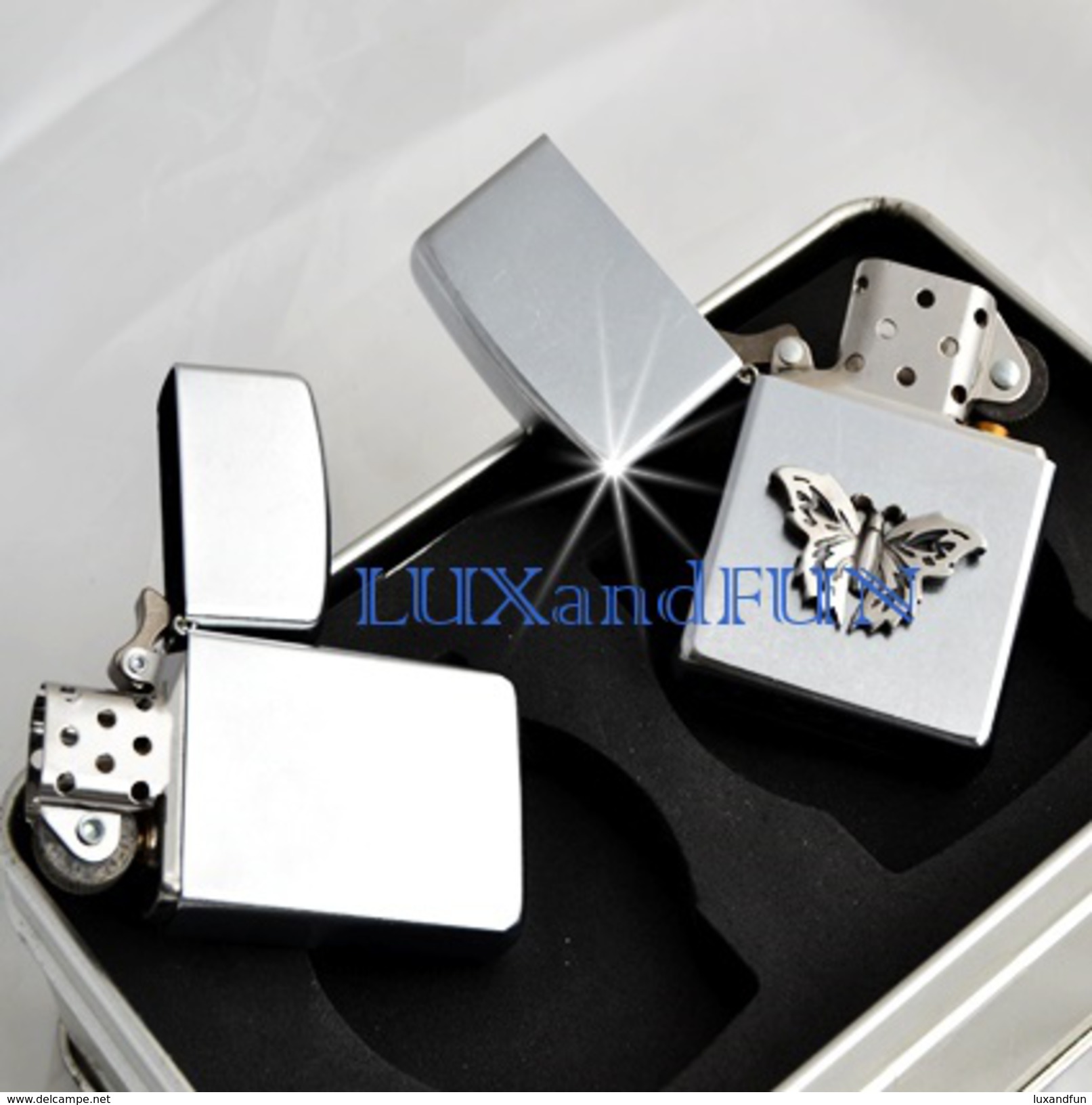 Zippo Partner Butterfly Lighters Set - Accendini - Never Used - Zippo