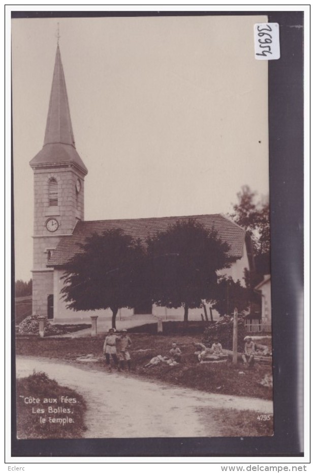 LA CÔTE AUX FEES - LE TEMPLE - B ( PETIT AMINCI AU DOS ) - La Côte-aux-Fées