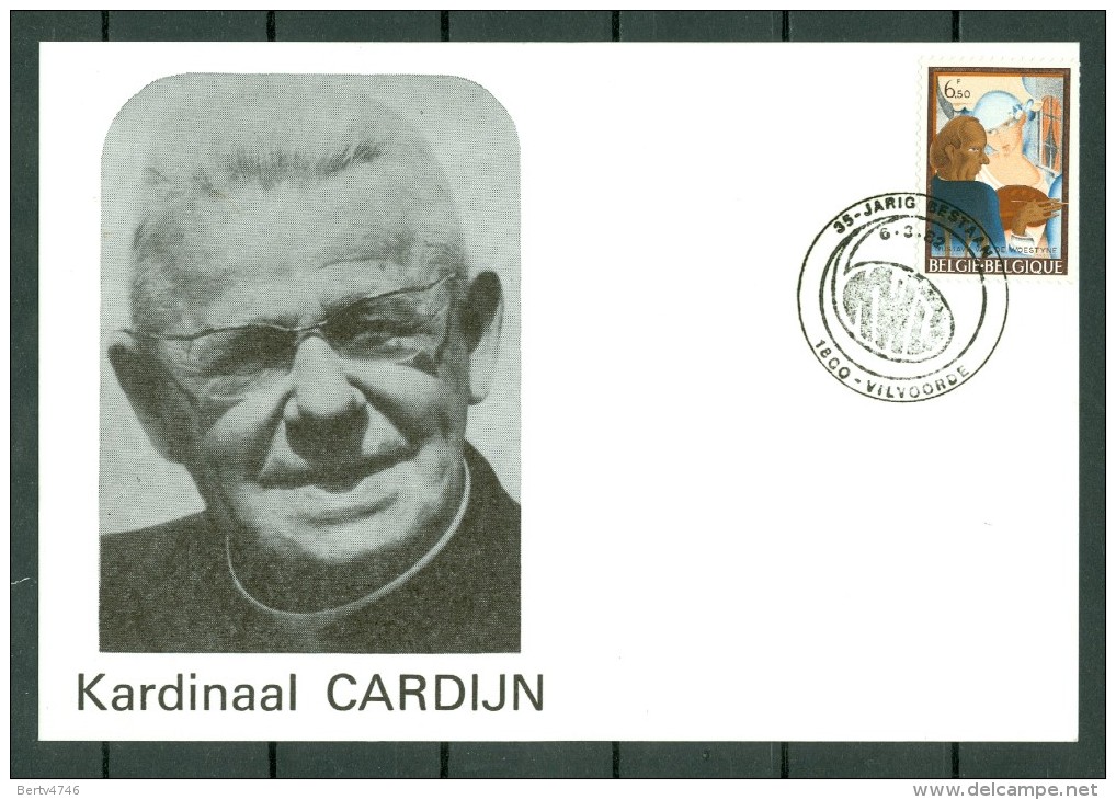 België/Belgique 1981 FDC 2026 - Kardinaal Cardijn - Vilvoorde 6.3.82 - 1981-1990