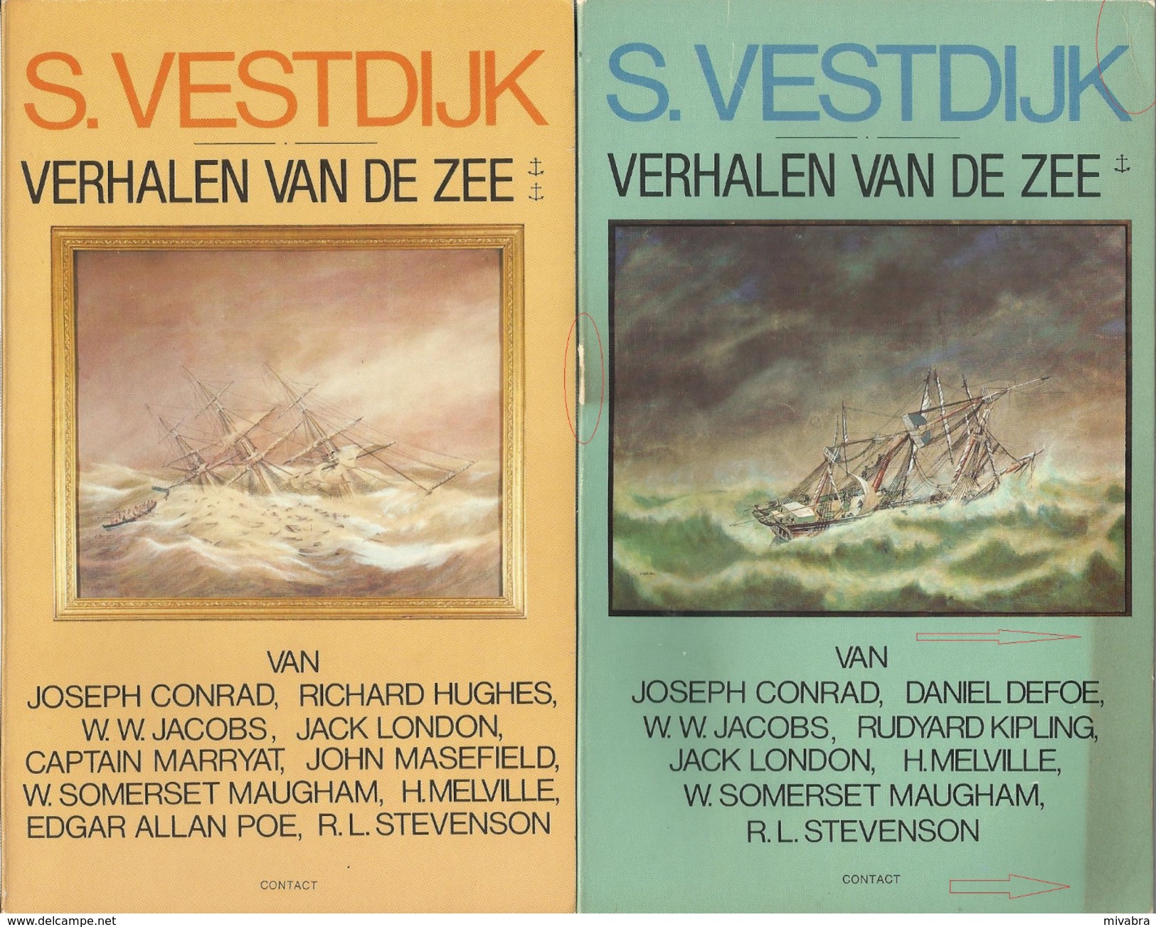 VERHALEN VAN DE ZEE - SIMON VESTDIJK - UITGEVERIJ CONTACT 1976 VERHALENBUNDELS - Autres & Non Classés