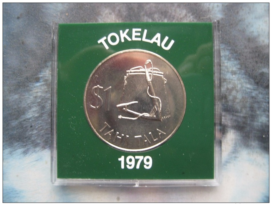 Tokelau 1979 1 Tahi Tala $ Dollar Coin UNC Cased By Royal Mint - Other - Oceania