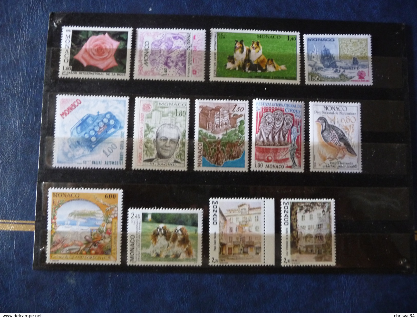 LOT  COLLECTION  TIMBRES  DE  MONACO  NEUFS  LUXE**  COTE  31,00  EUROS - Lots & Serien