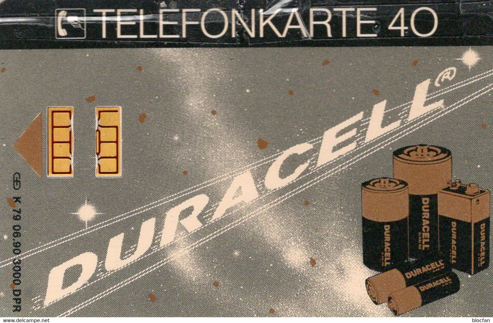 TK K79/1990 Telekom DURACELL O 40€ Deutschland Werbung Für Batterie Die Verbindung Ist Geld Wert TC Tele-card Of Germany - K-Series: Kundenserie