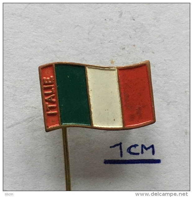 Badge (Pin) ZN003803 - Italia (Italy / Italija) Flag (Drapeau / Bandera) - Otros & Sin Clasificación