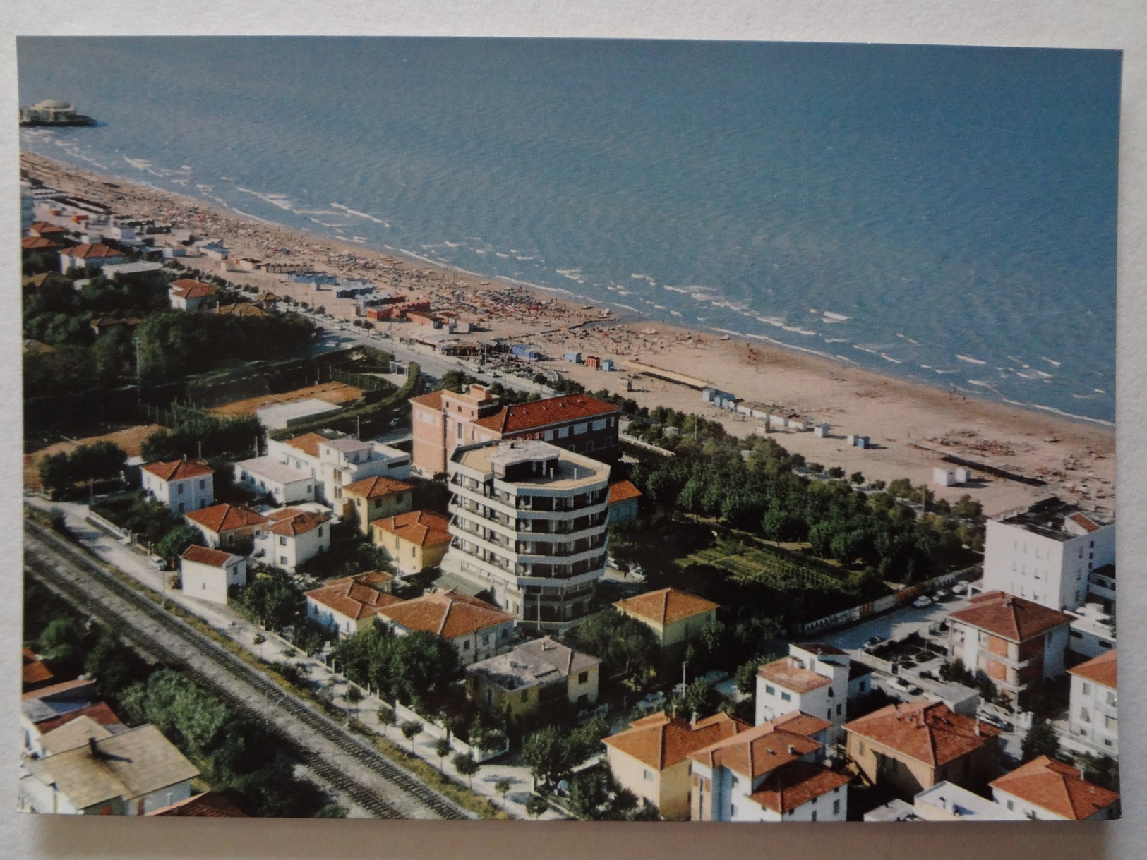 604 - Cartolina Senigallia (Ancona) Panorama Dal Cielo Ediz.La Rocca Postcard Carte Postale Postkarte - Senigallia