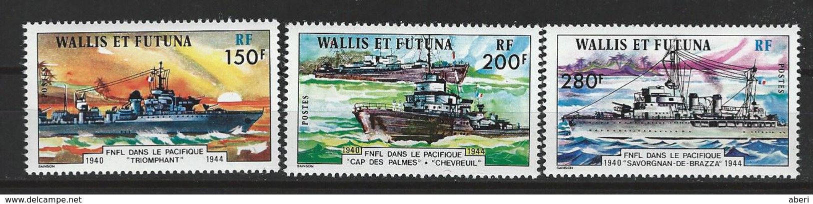 N° 210**; 211**;212**  FORCE NAVALE FRANÇAISE LIBRE Dans Le PACIFIQUE - Unused Stamps