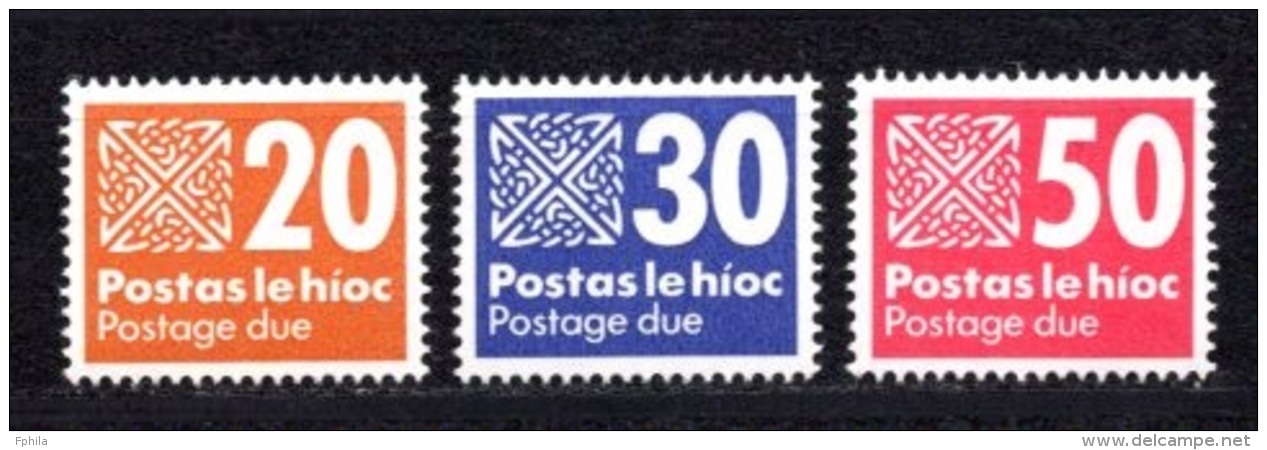1985 IRELAND POSTAGE DUE MICHEL: P32-34 MNH ** - Postage Due