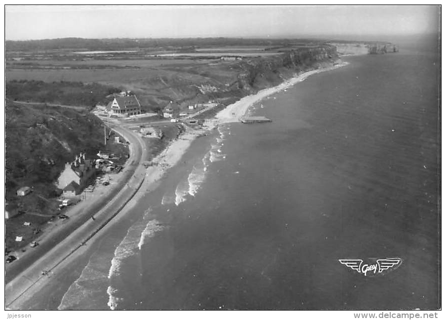 CALVADOS 14    VIERVILLE SUR MER  OMAHA BEACH  VUE AERIENNE   GUERE 1939 45  CACHET BAYEUX - Sonstige & Ohne Zuordnung