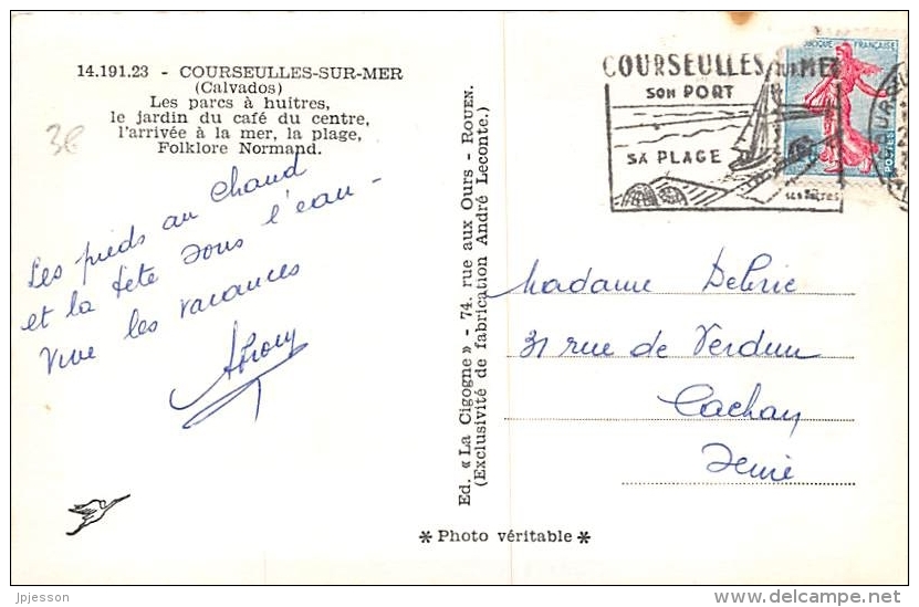 CALVADOS  14    COURSEULLES   SOUVENIR  VUES MULTIPLES - Courseulles-sur-Mer