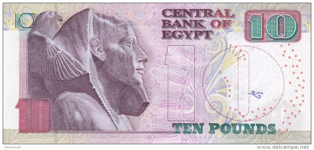 EGYPT 10 POUNDS EGP 2013 P-64d SIG/ HESHAM RAMEZ  #22 SPECIAL PREFIX 999 UNC */* - Egypt