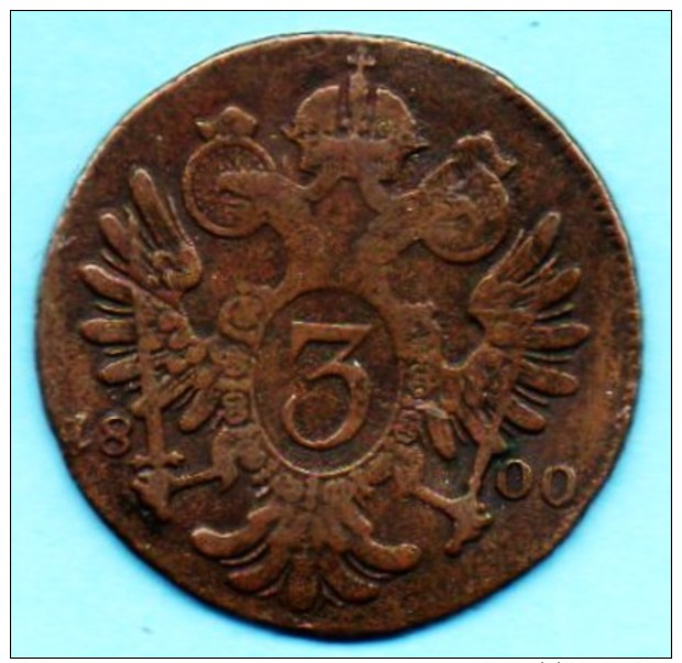 R5/ AUTRICHE / AUSTRIA 3 KREUTZER 1800 S - Austria