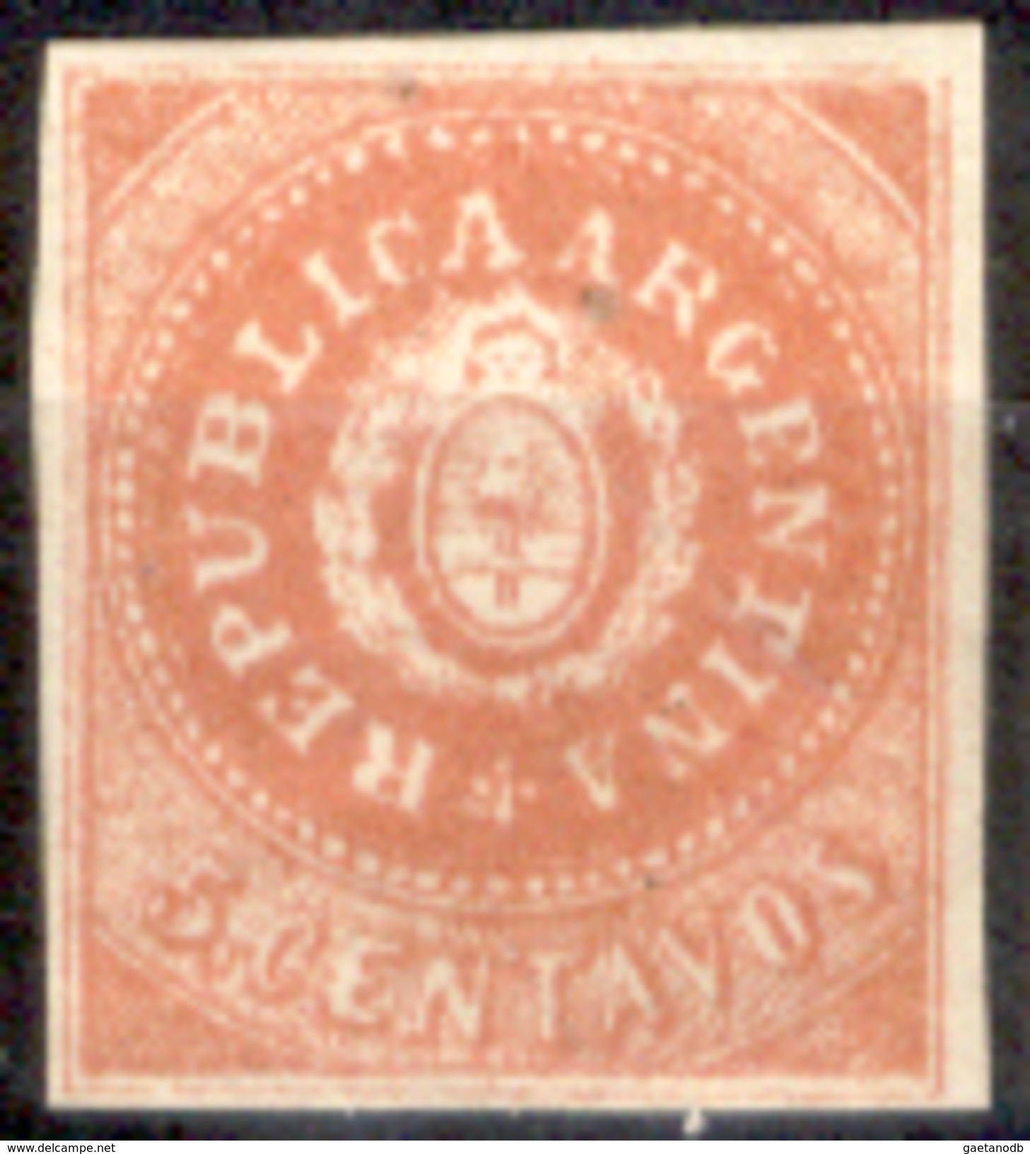 Argentina-00001a - 1862 - Yvert & Tellier N. 5g (sg) NG - Privo Di Difetti Occulti. - Unused Stamps