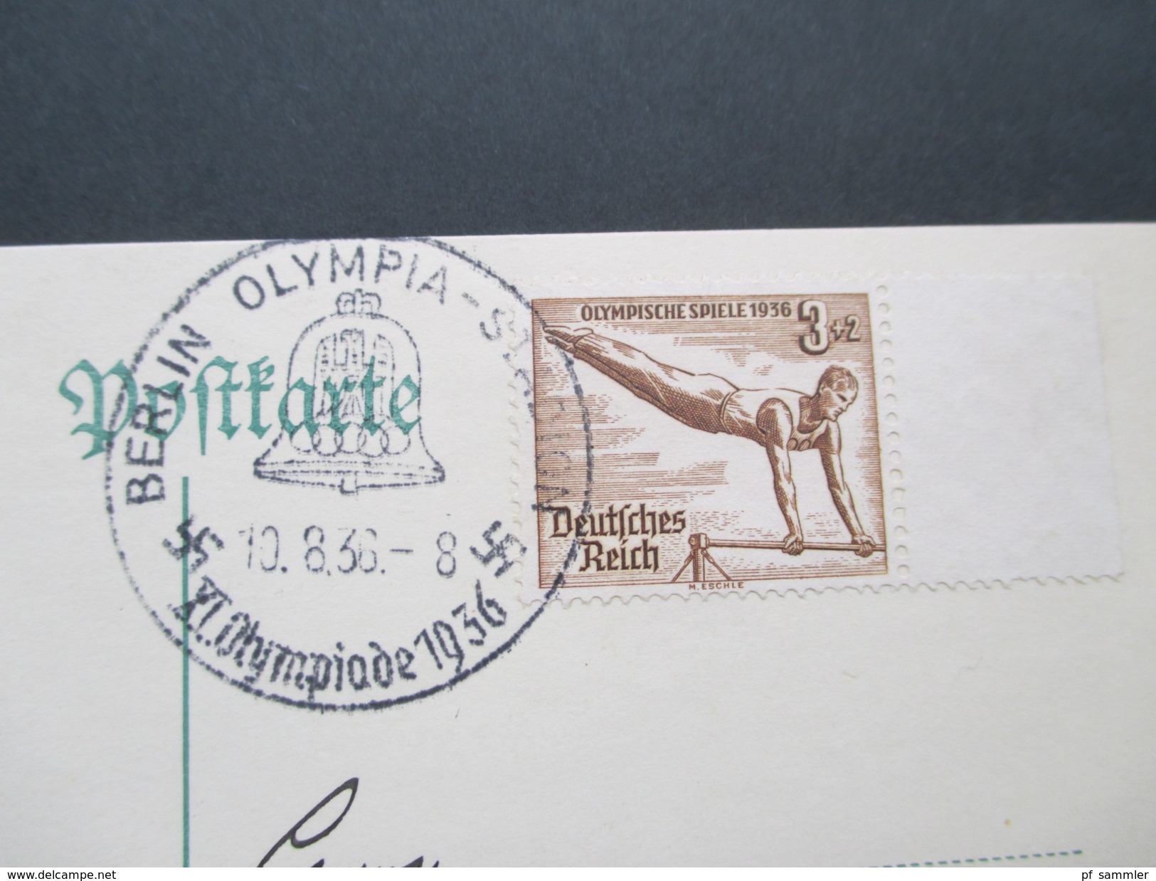 DR 1936 Olympische Sommerspiele Nr. 609 / 610 Und 611 Sonderstempel Berlin Olympia Stadion. Randstücke Rechts! - Lettres & Documents