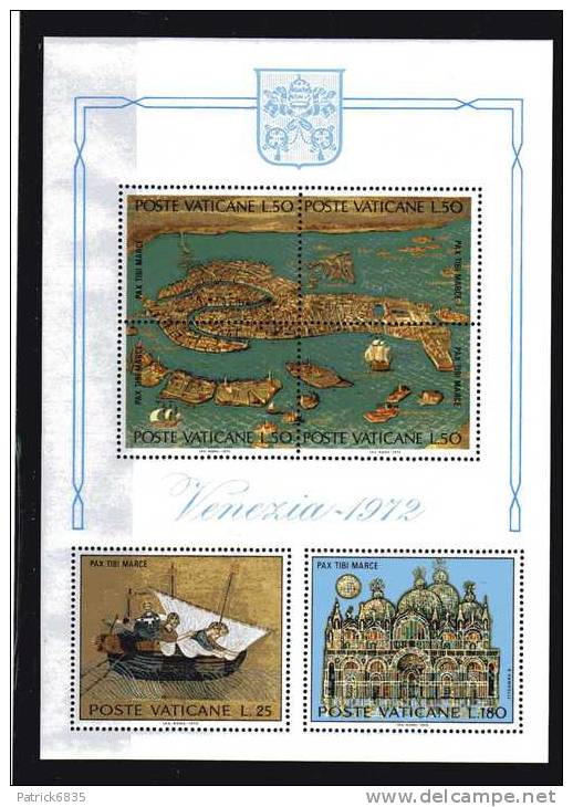 Vaticano ** - 1972 - BF.3 Salviamo Venezia - Blocs & Feuillets