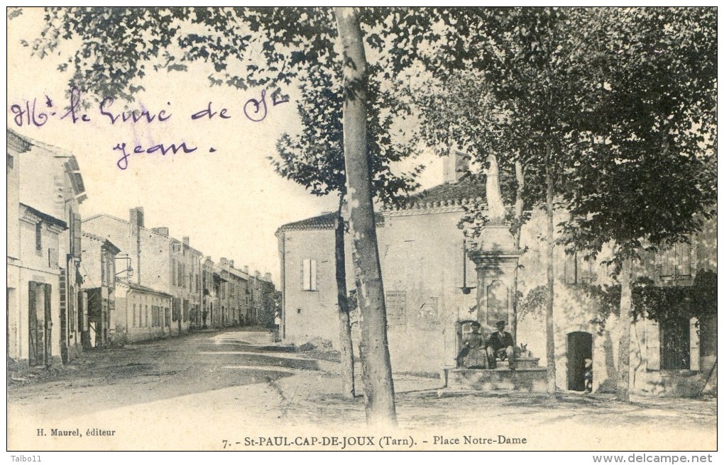 Tarn -  Saint Paul Cap De Joux - Place Notre Dame - Statue De La Vierge - Saint Paul Cap De Joux