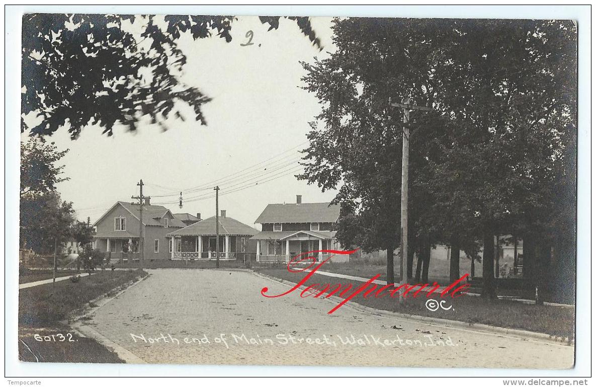 Walkerton -  Carte-photo -  North End Of Main Street - Autres & Non Classés