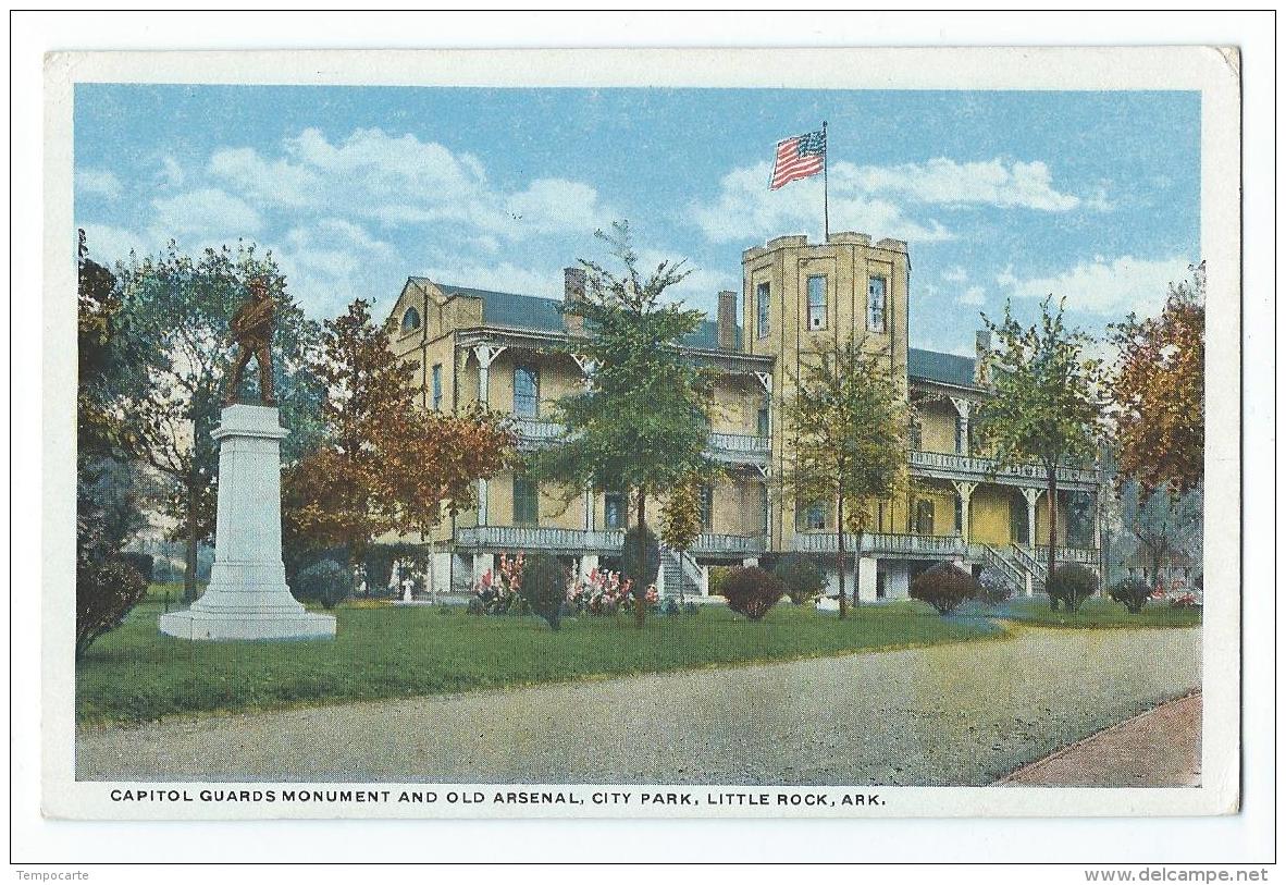 Little Rock - Capitol Guards Monument And Old Arsenal, City Park - Little Rock