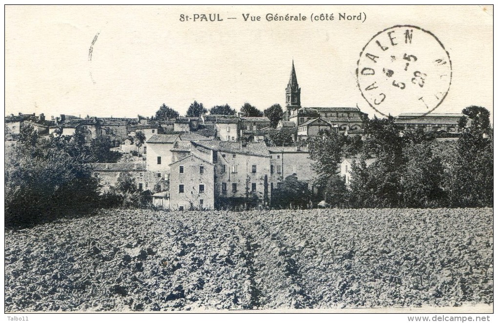 Tarn - Saint Paul Cap De Joux - Vue Générale Coté Nord - Saint Paul Cap De Joux