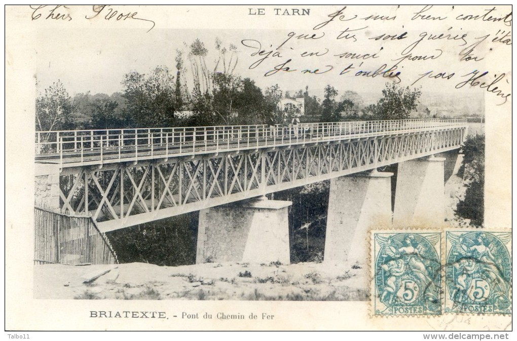 Tarn - Briatexte -  Pont Du Chemin De Fer - Saint Paul Cap De Joux