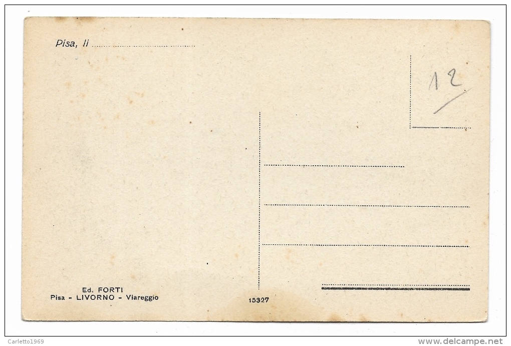 PISA PANORAMA DELLA CITTÀ COI PRINCIPALI MONUMENTI NV FP - Pisa