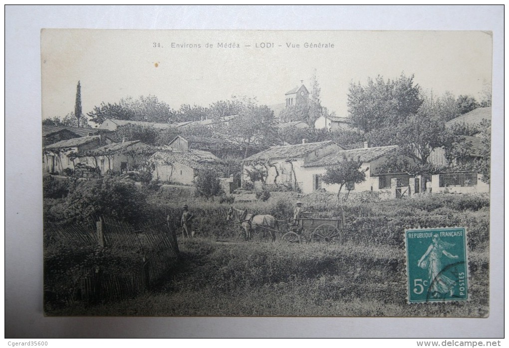 Algérie  : Environs De Médéa - Lodi - Vue Général  ( Attelage ) - Médéa