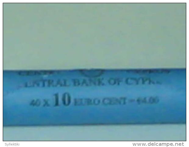 CYPRUS 2011 10 CENT EURO COINS IN ROLL - Rouleaux