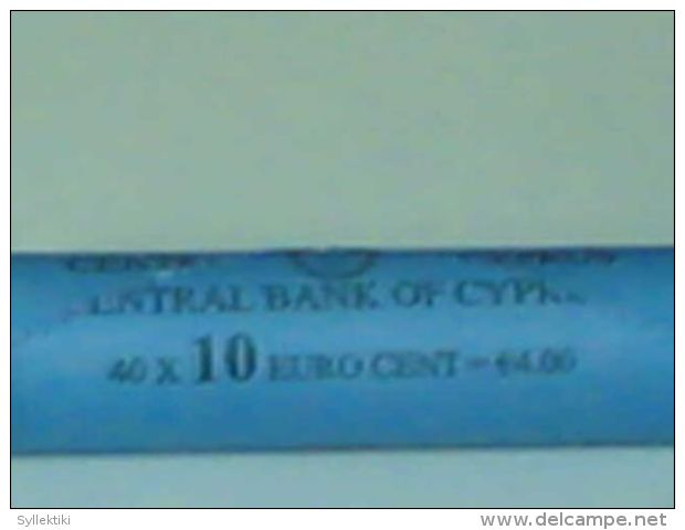 CYPRUS 2011 10 CENT EURO COINS IN ROLL - Rollen