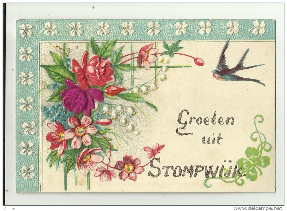 Stompwijk   *  Groeten Uit Stompwijk   (carte Gaufrée - Relief Kaart) - Leidschendam