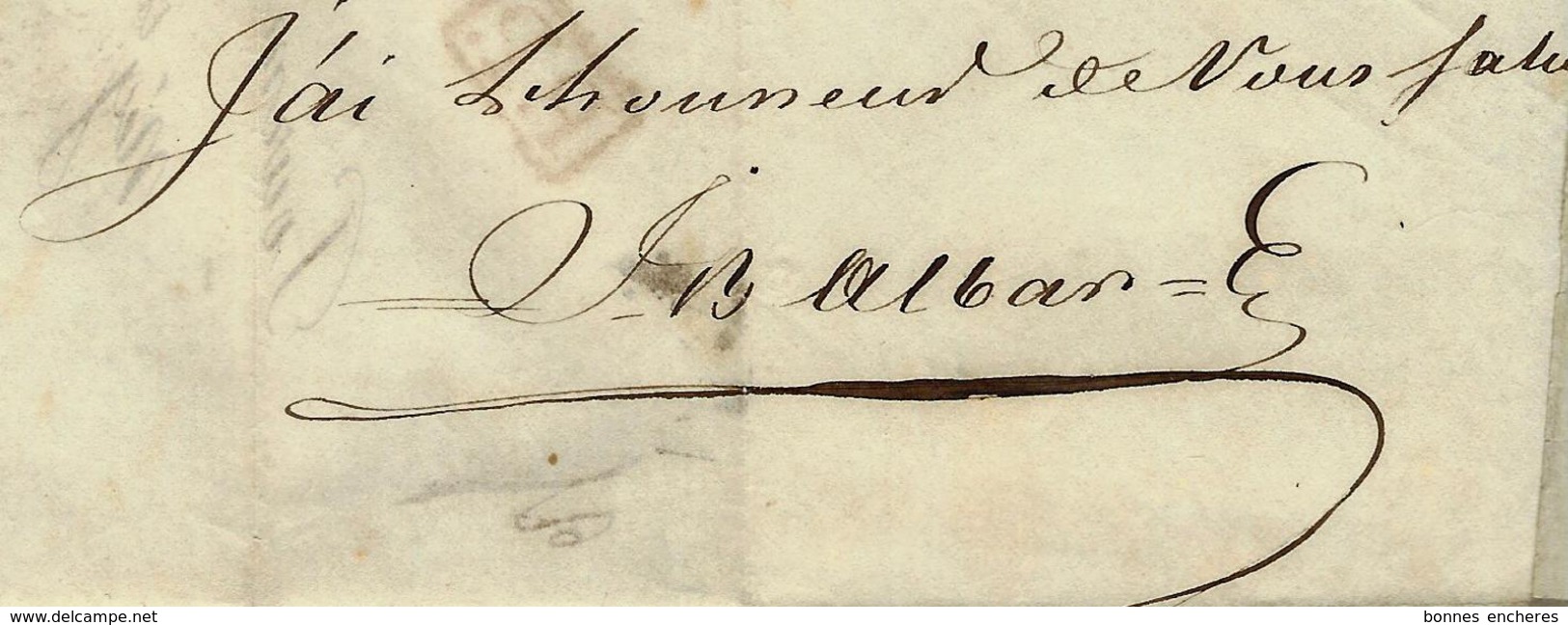 LETTRE J.B. ALBAN à   PERPIGNAN  1843 Pour POURMANN ARMATEUR à BORDEAUX ENGRAIS GUANO DU PEROU  V.SCANS + HISTORIQUE - Historical Documents