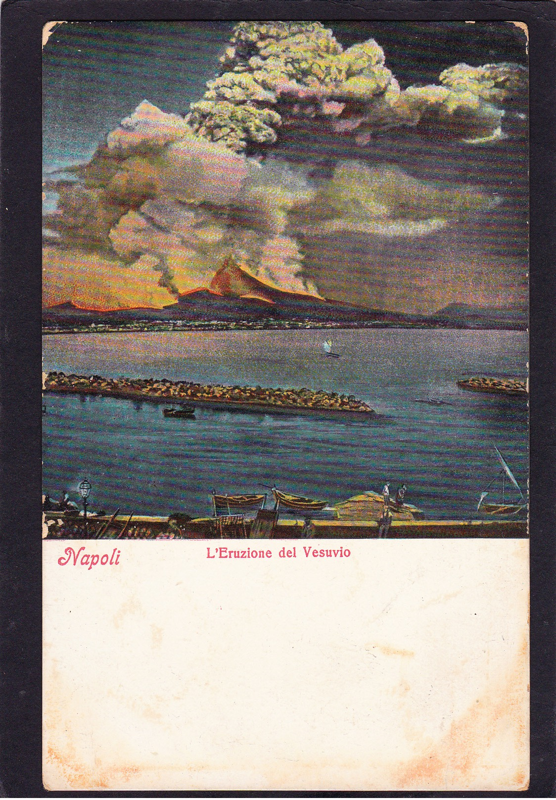 Old Post Card Of Vesuvio,Napoli,Naples, Campania, Italy,V1. - Napoli (Naples)