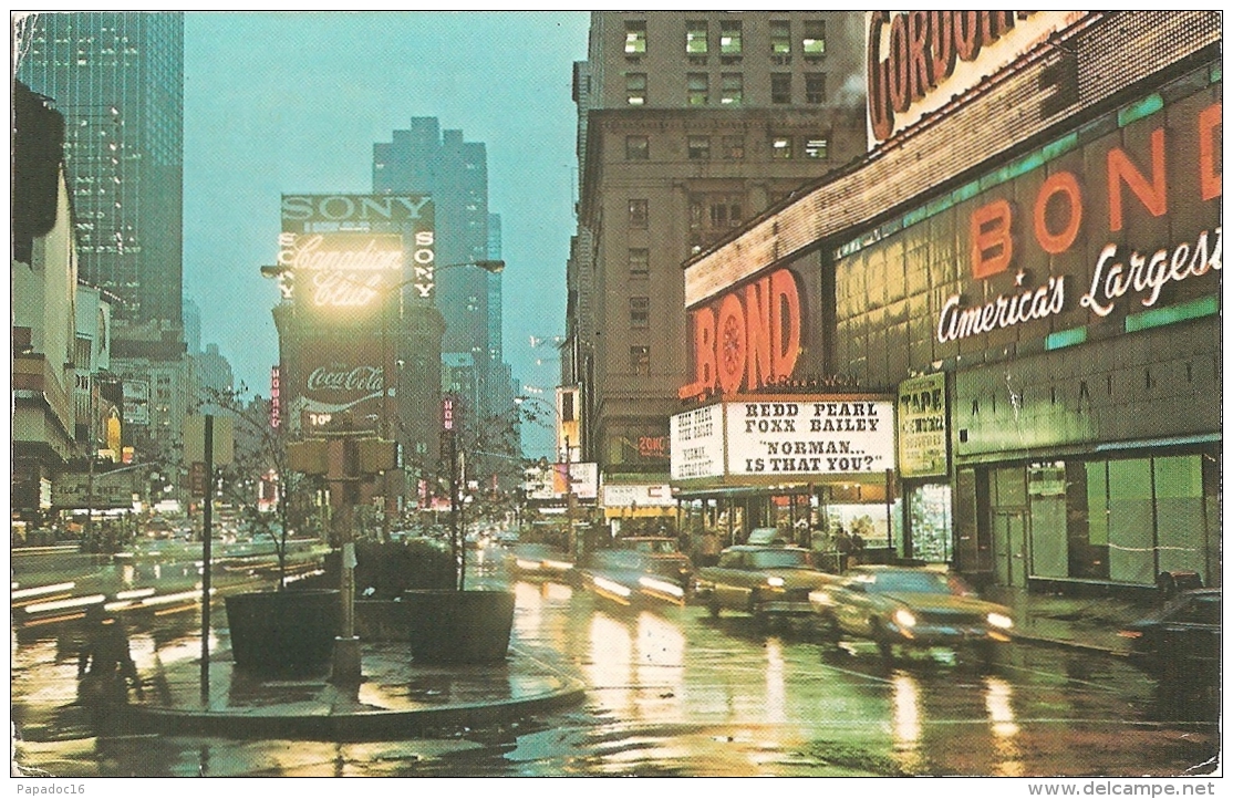 USA - NY - New York : Times Square, "The Great White Way".. - Acacia Card Company (circ. 1975) - [Bond] - Time Square