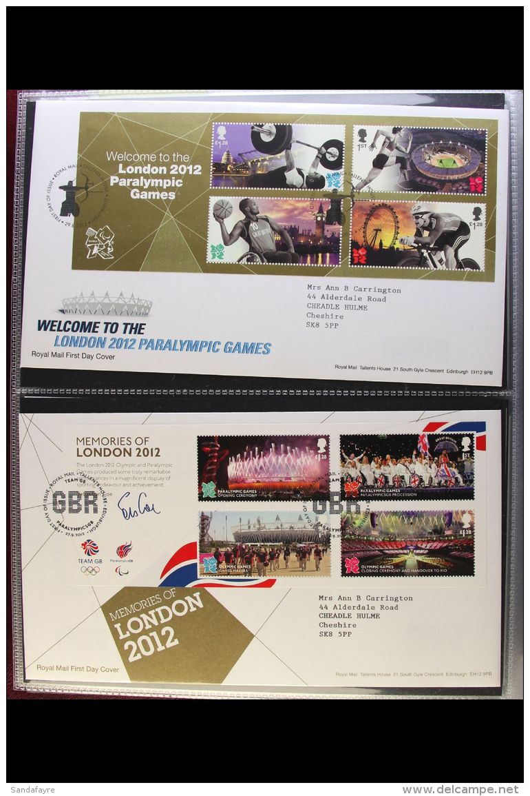 2011-12 COMMEMORATIVE FDC COLLECTION An Attractive COMPLETE Collection (Less Post &amp; Go) Of Commemorative... - FDC