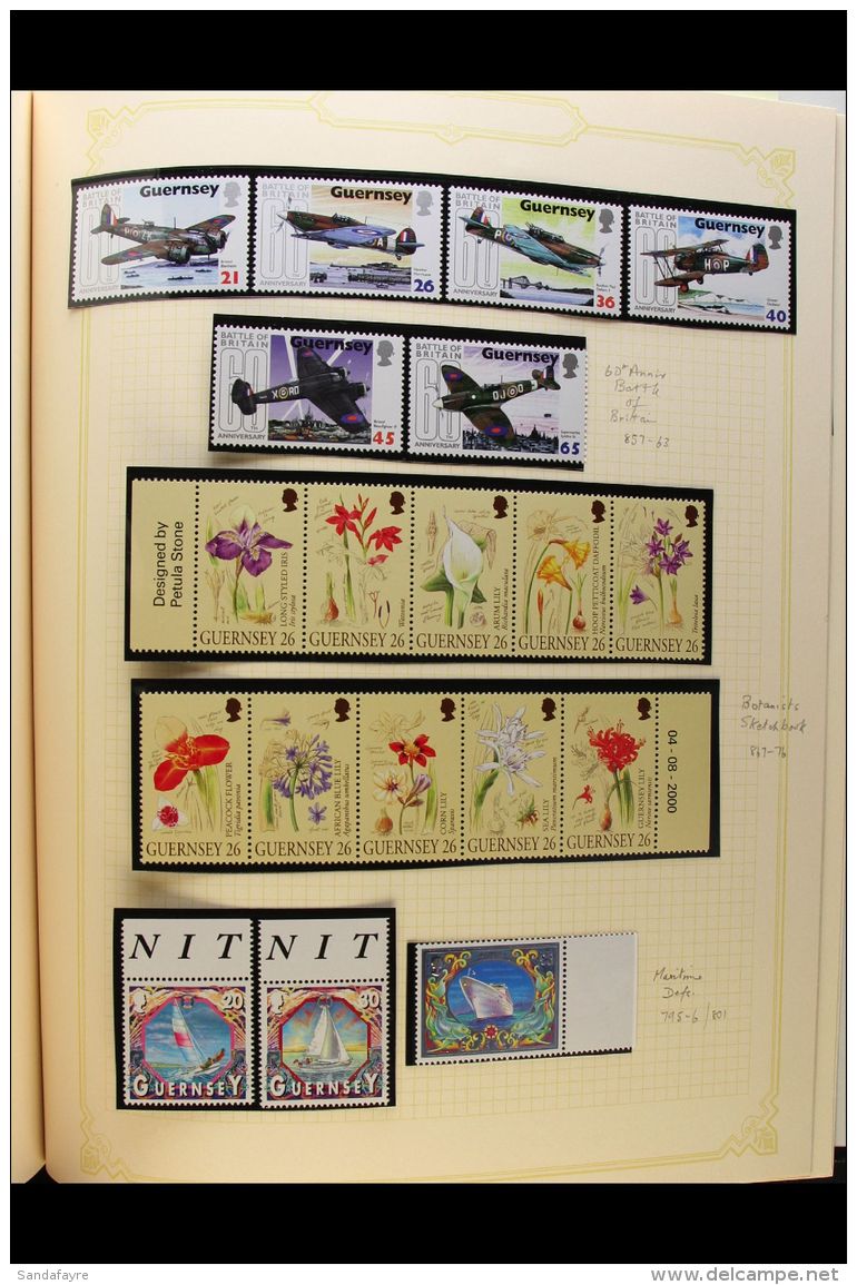 GUERNSEY 1984-2000 NEVER HINGED MINT Collection In An Album, Appears To Be Complete From 1984 Sibyl Hathaway Set... - Andere & Zonder Classificatie