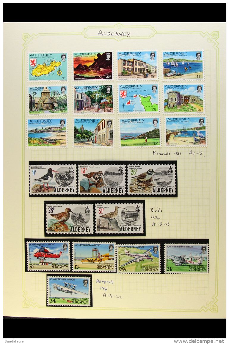 ALDERNEY 1984-2000 Complete Never Hinged Mint Collection From 1984 Birds Set Through To 2000 Queen Mother... - Andere & Zonder Classificatie