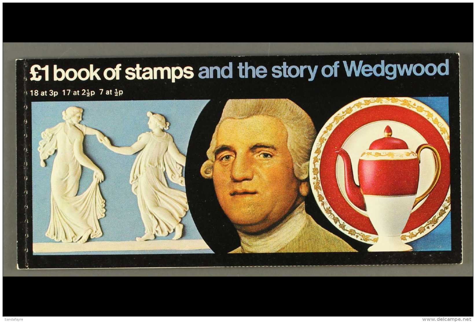 1972 &pound;1 Wedgwood Booklet, SG.DX1, Fine Condition, &frac12;p LB With Good Perfs. For More Images, Please... - Andere & Zonder Classificatie